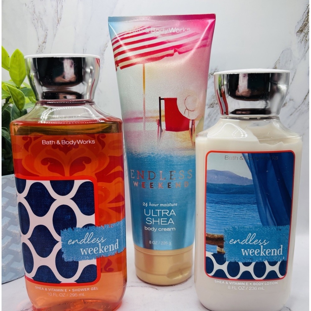 Bath & Body Works ENDLESS WEEKEND Body Lotion Body Cream & Shower Gel New